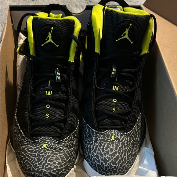 Jordan 6 Rings Black and Gray Sneakers - Picture 8 of 11